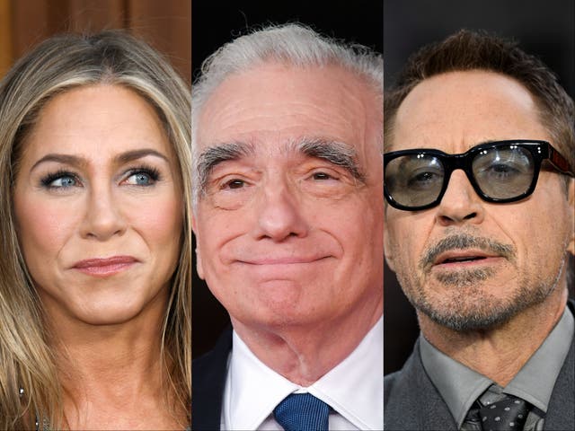 <p>Super-zero: Jennifer Aniston, Martin Scorsese and the MCU’s own Robert Downey Jr are among the names to have thrown shade at Marvel</p>